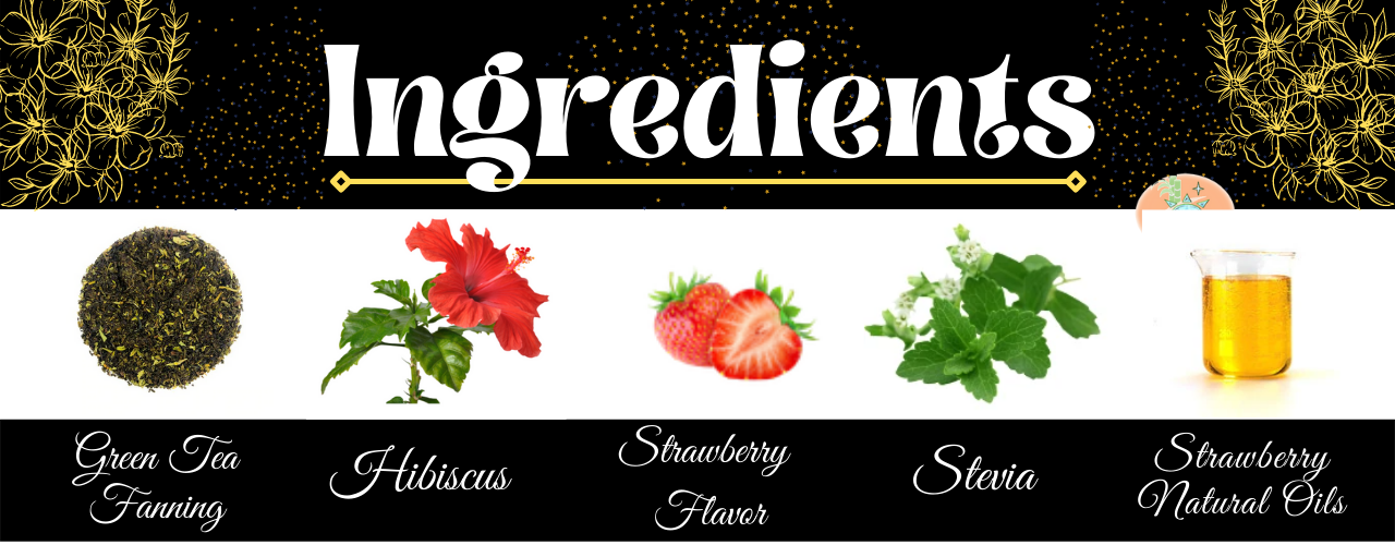 strawberry garden ice tea ingredients