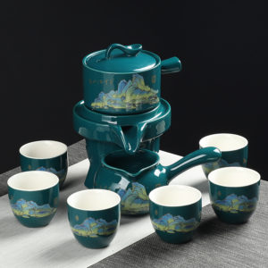 8 Pcs Chinese Portable Ceramic Bone China Kung Fu Teapot Set