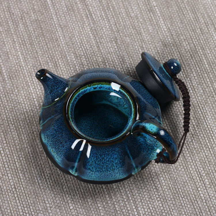 Temmoku Glaze Ceramic Teapot Set