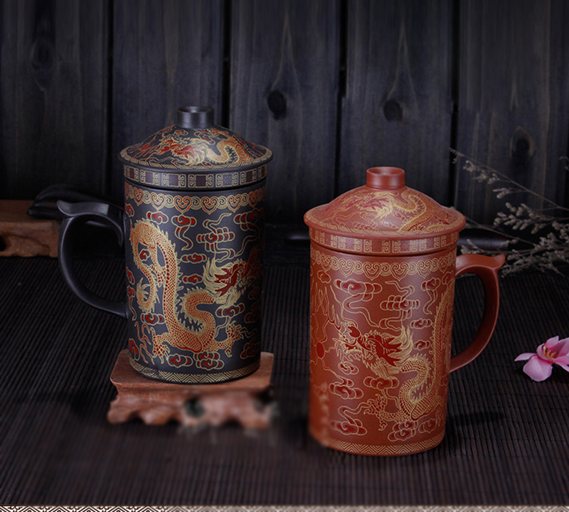 High Quality Traditional Chinese Purple Clay Tea Mug